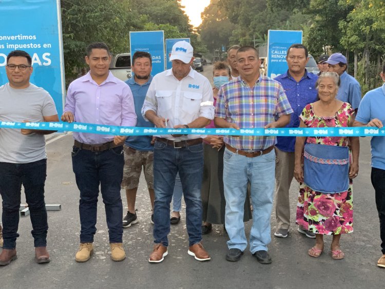 Un municipio más en Usulután ya cuenta con calles renovadas