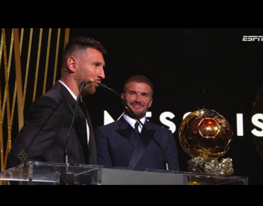 Lionel Messi hace historia en la ceremonia del Balón de Oro