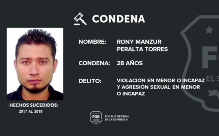 Condenan a 28 años de cárcel a abusador sexual de menor en Guazapa