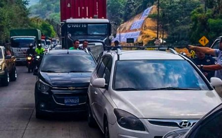 Accidente de tránsito sobre la carretera Panamericana en La Libertad