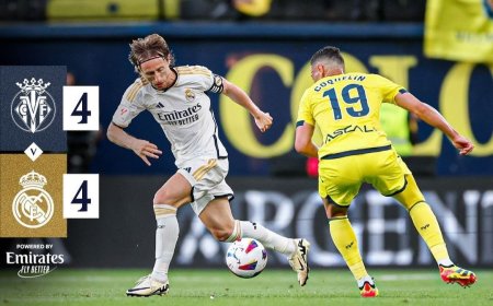 El Real Madrid empata contra el Villarreal tras un partido con mucho ritmo