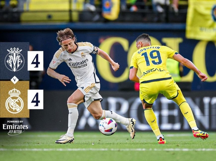El Real Madrid empata contra el Villarreal tras un partido con mucho ritmo