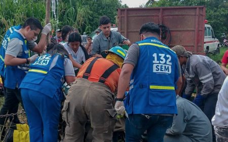 Fallece joven que quedó atrapado accidentalmente en máquina agrícola