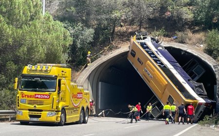 Grave Accidente en Cataluña deja decenas de heridos