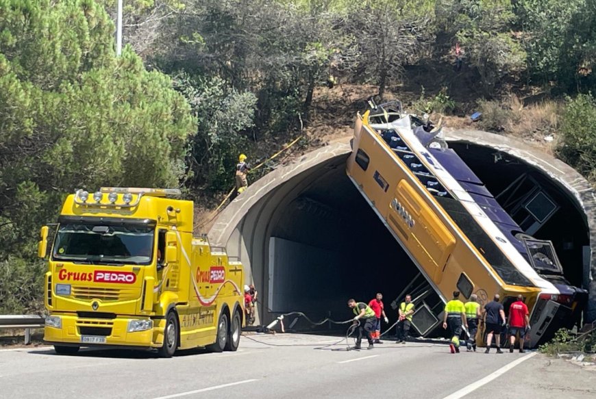 Grave Accidente en Cataluña deja decenas de heridos