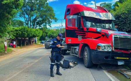 Accidente de tránsito sobre el km 116 de la carretera que de Santa Ana conduce hacia Metapán