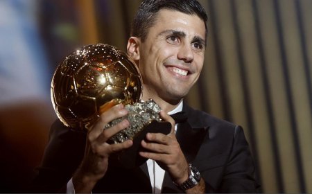Balón de Oro 2024: Rodri gana el premio al mejor jugador de la temporada