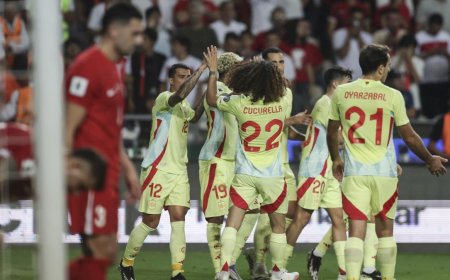 ¡Festín de goles! España destroza a Turquía por las eliminatorias europeas