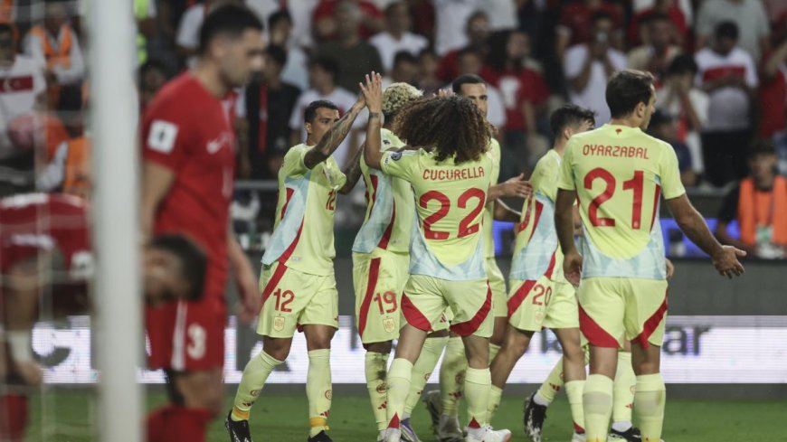 ¡Festín de goles! España destroza a Turquía por las eliminatorias europeas
