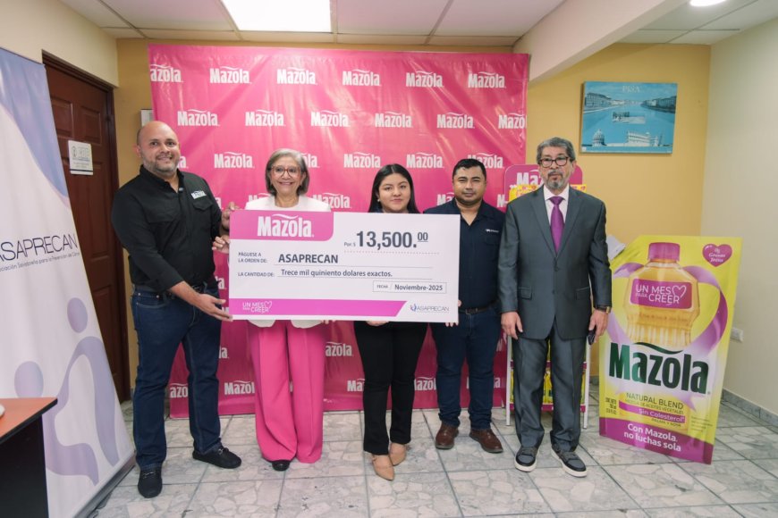 Mazola entrega donativo de $13,500 a ASAPRECAN y reafirma su compromiso con la salud de las mujeres salvadoreñas
