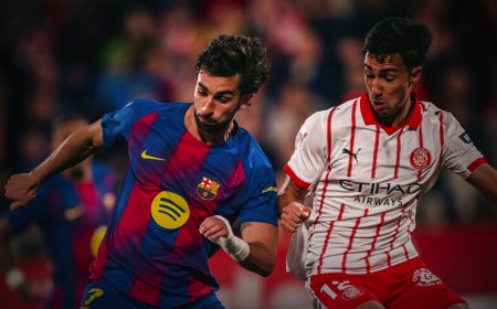 Barcelona pierde 2-1 ante Girona y queda en segunda posición de LaLiga