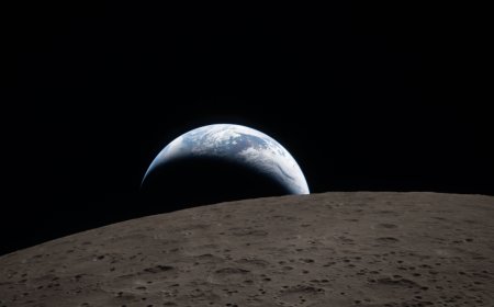 Publican impactante imagen de la “puesta de la Tierra” captada por astronautas de Artemis II