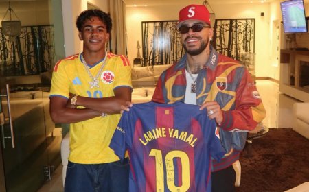 Lamine Yamal y Ryan Castro protagonizan un inesperado encuentro en Medellín
