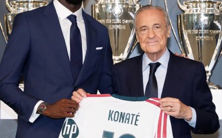 Ibrahima Konaté ya luce de blanco: el Real Madrid presenta a su nuevo líder defensivo