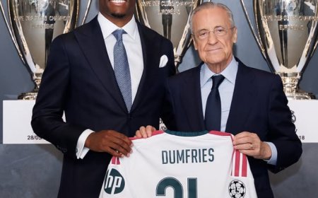 Denzel Dumfries ya luce de blanco: el Real Madrid presenta a su nuevo refuerzo para la banda derecha