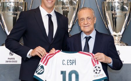 Carlos Espí ya luce de blanco: el Real Madrid presenta al héroe de su debut en LaLiga
