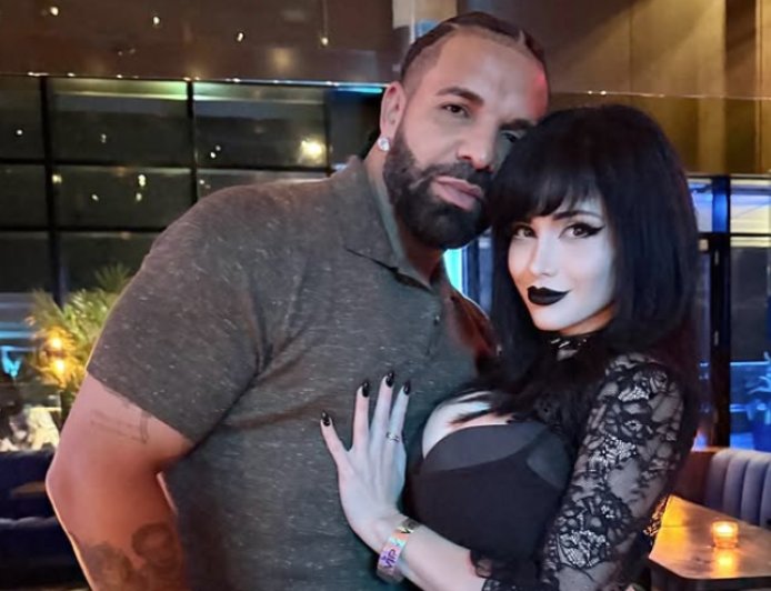 Drake se vuelve viral tras ladrar para una chica gótica y ofrecerle una casa a su mamá
