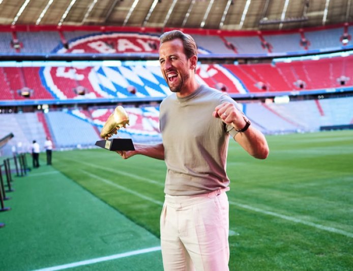 Harry Kane vuelve a conquistar Europa: recibe su segunda Bota de Oro tras una temporada histórica