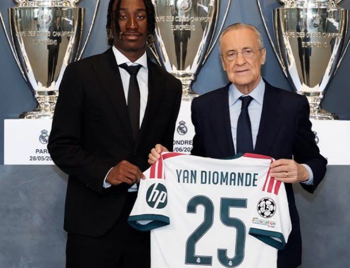 Yan Diomande es presentado como nuevo jugador del Real Madrid