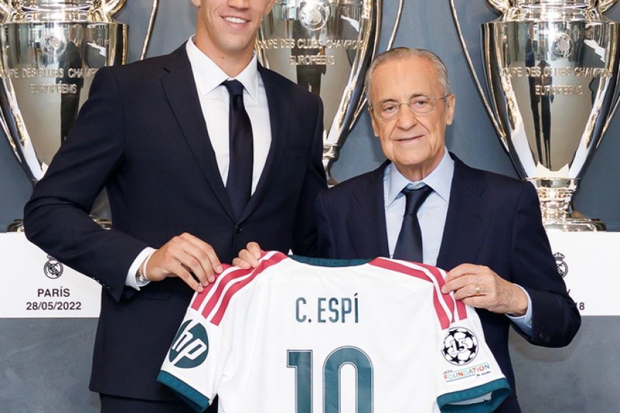 Carlos Espí ya luce de blanco: el Real Madrid presenta al héroe de su debut en LaLiga