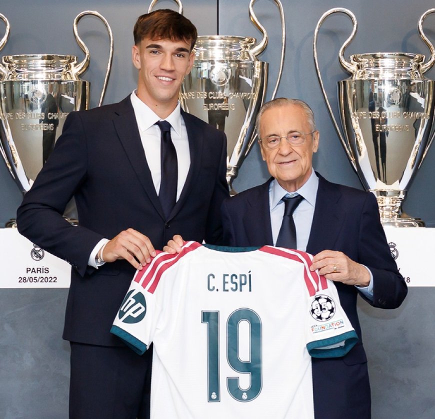 Carlos Espí ya luce de blanco: el Real Madrid presenta al héroe de su debut en LaLiga