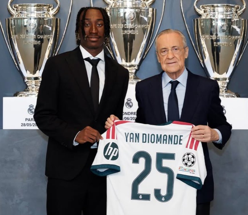 Yan Diomande es presentado como nuevo jugador del Real Madrid