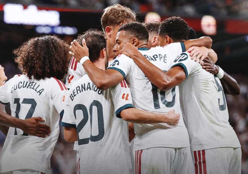 Real Madrid golea a la Real Sociedad con hat-trick de Mbappé y celebra el regreso de Mourinho al Bernabéu