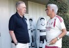 Carlo Ancelotti vuelve a Valdebebas y se reencuentra con el Real Madrid
