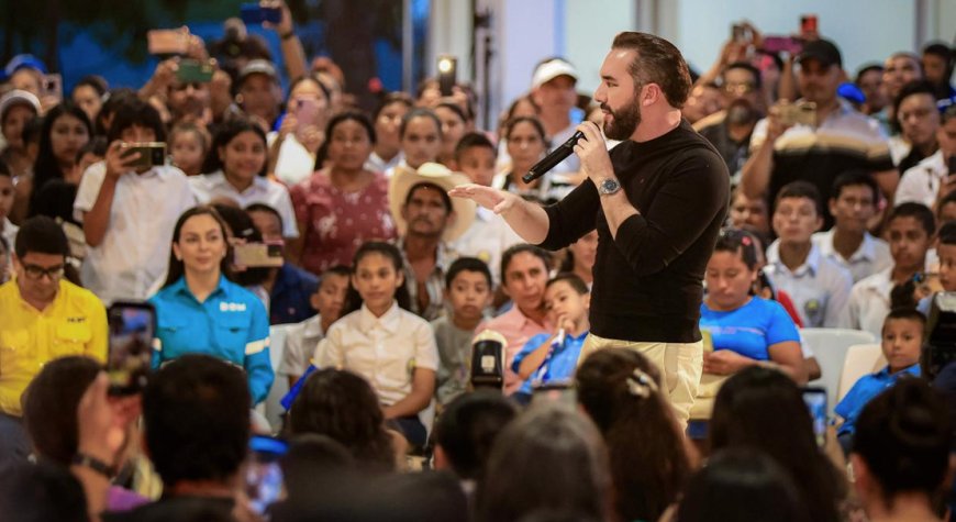 Presidente Nayib Bukele inaugura carretera y entrega renovado centro escolar en Los Toles, Ahuachapán