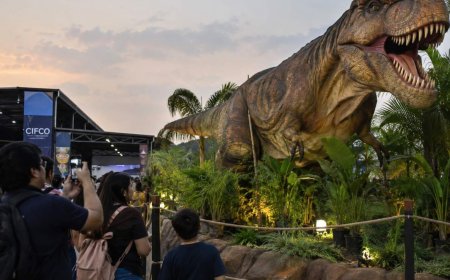 CIFCO Jurásico: el parque de dinosaurios que sorprende a las familias salvadoreñas